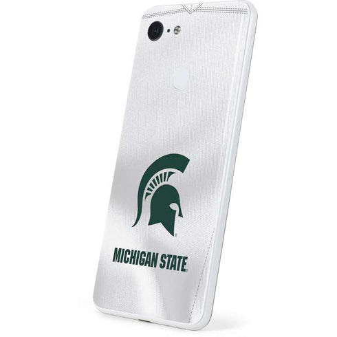 Michigan State University White Jersey Google Pixel 3 Skin